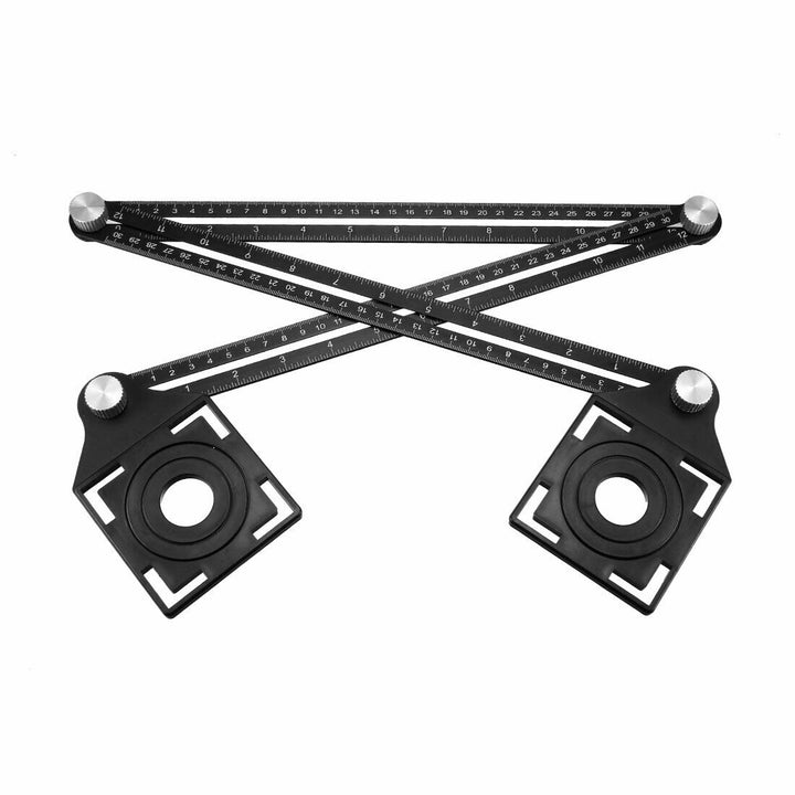 Sistem pliabil, Zola®, trasare gauri placi ceramice , metalic, negru,2 capete, cu boloboc, 3x300mm