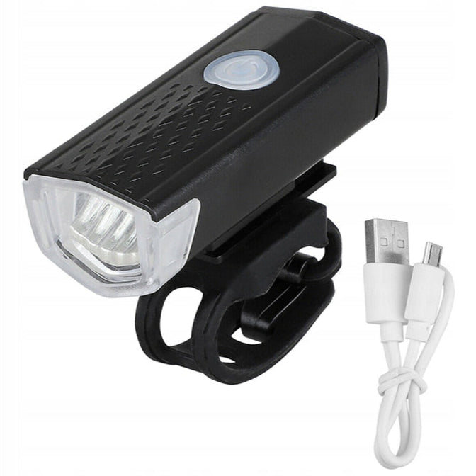 Lampa LED pentru bicicleta, Zola®, acumulator 1100 mAh, fata, rotatie 360 grade, 3 moduri de iluminare, 300lm, impermeabila, 6.6x2.9x2.2 cm