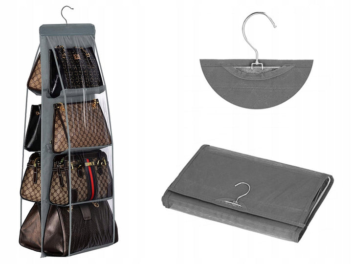 Organizator suspendat, Zola®, cu 8 compartimente, 100x34 cm, gri