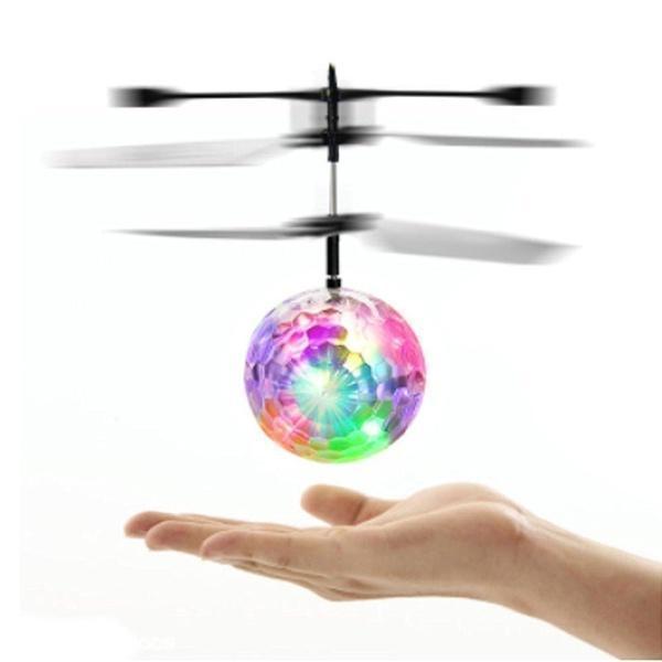Glob disco zburator LED, Zola®, senzor de inaltime incorporat, 18x17x6 cm