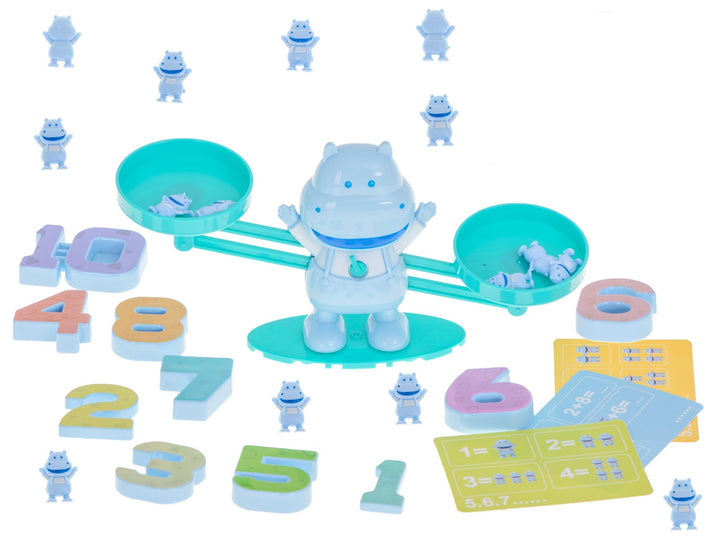 Jucarie educationala pentru copii, Zola®, din plastic, multicolora, 'Invata matematica' model  Hipopotam