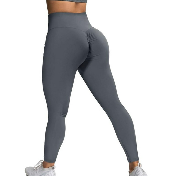Colanti dama de fitness modelatori cu talie inalta, Zola, marimea M, 84x30x32, gri