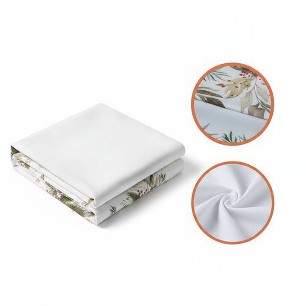 Fata de masa model festiv, Zola, 220 x 140 cm, poliester, alba