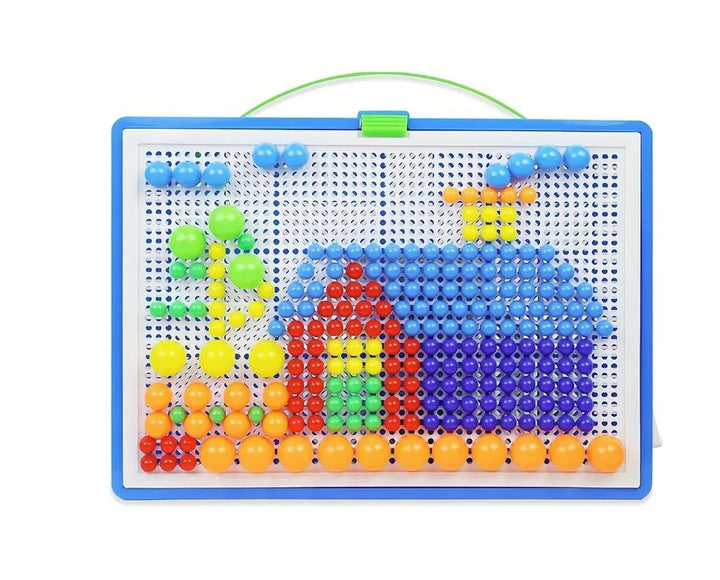 Joc de indemanare de tip mozaic, Zola®, 296 elemente, bilute culorate