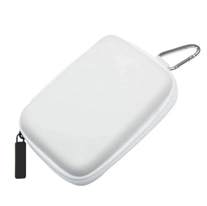Husa pentru hard extern, Zola®, dimensiune exterioara 16x11x4 cm, pentru unitati HDD 2,5 inchi, spuma EVA, alb