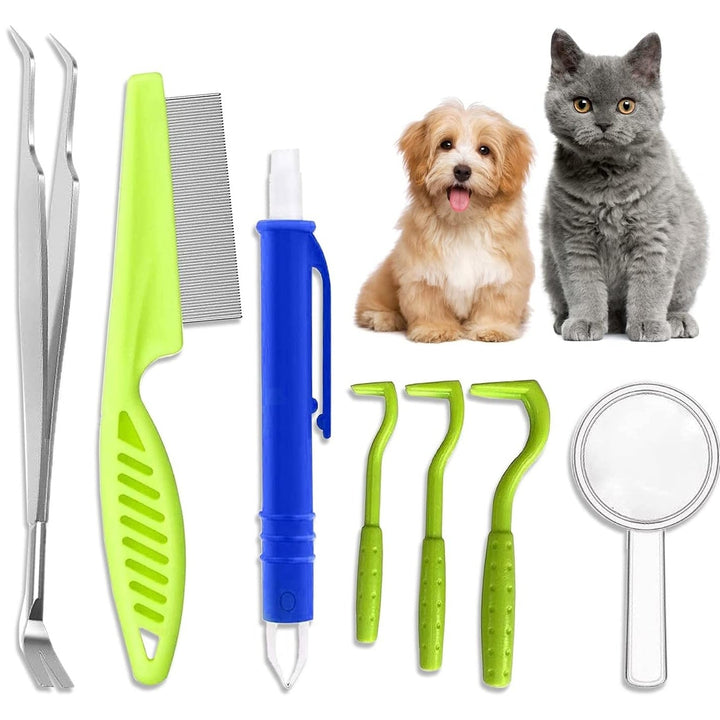 Kit 7 instrumente pentru extractia capuselor, Zola, 4 extractoare, penseta 2 capete, lupa, pieptene