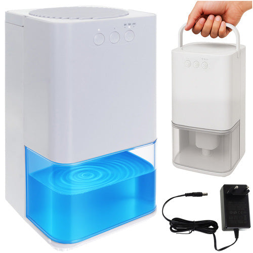 Dezumidificator aer cu Led RBG,  Zola,  36 W, tehnologie Peltier, temporizator 8/12/16h, rezervor 1400 ml, 17 x 17 x 31.5 cm, alb