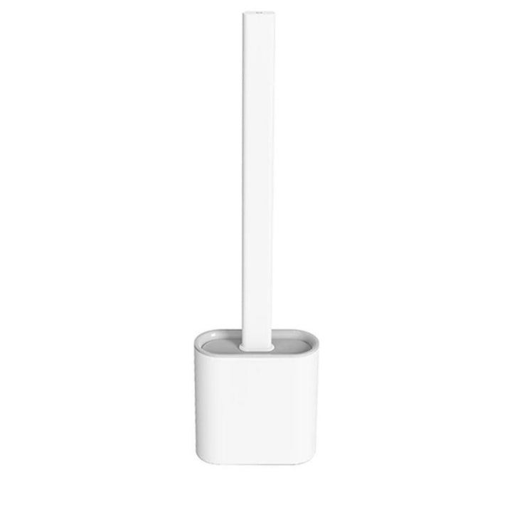 Perie de WC din silicon, Zola®, cap flexibil,  suport autoadeziv