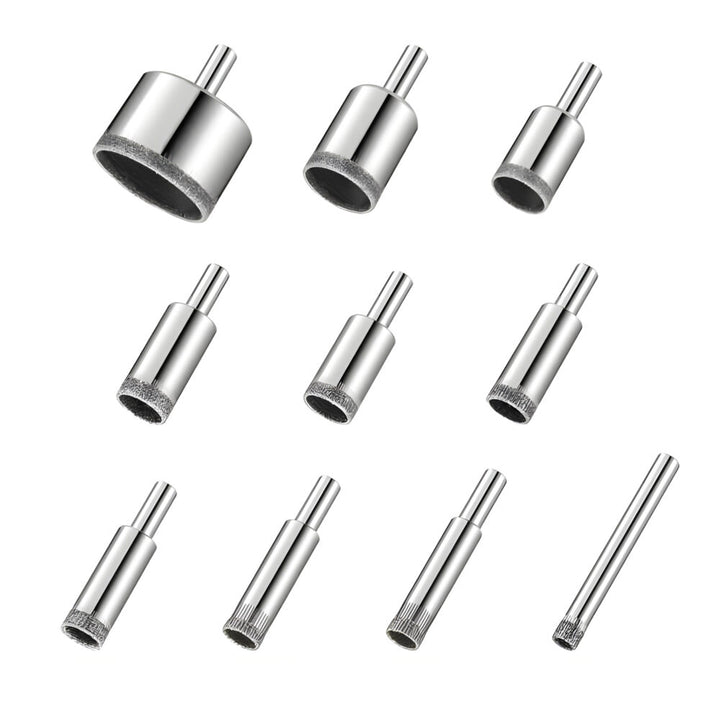 Set 10 carote diamantate, Zola, diametru 6-68 mm, 500-900 rpm, pentru gaurirea materiaelor dure
