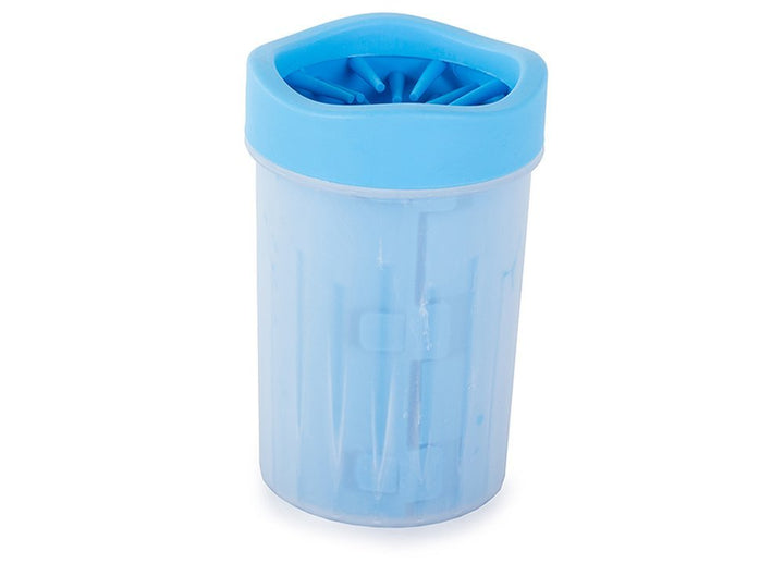 Dispozitiv din silicon de curatarea labuletor, Zola®, pentru animale, 15x10 cm, marimea L, diametru 7.5 cm, albastru