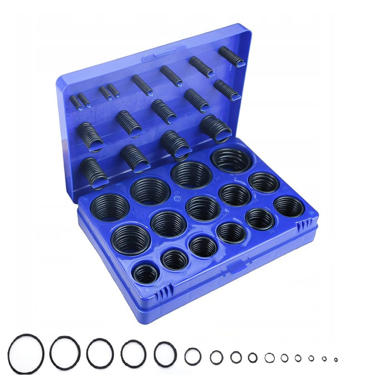 Set 419 garnituri O-RING, Zola, rezistente, diverse dimensiuni, 3-50 mm, cauciuc, cutie depozitare