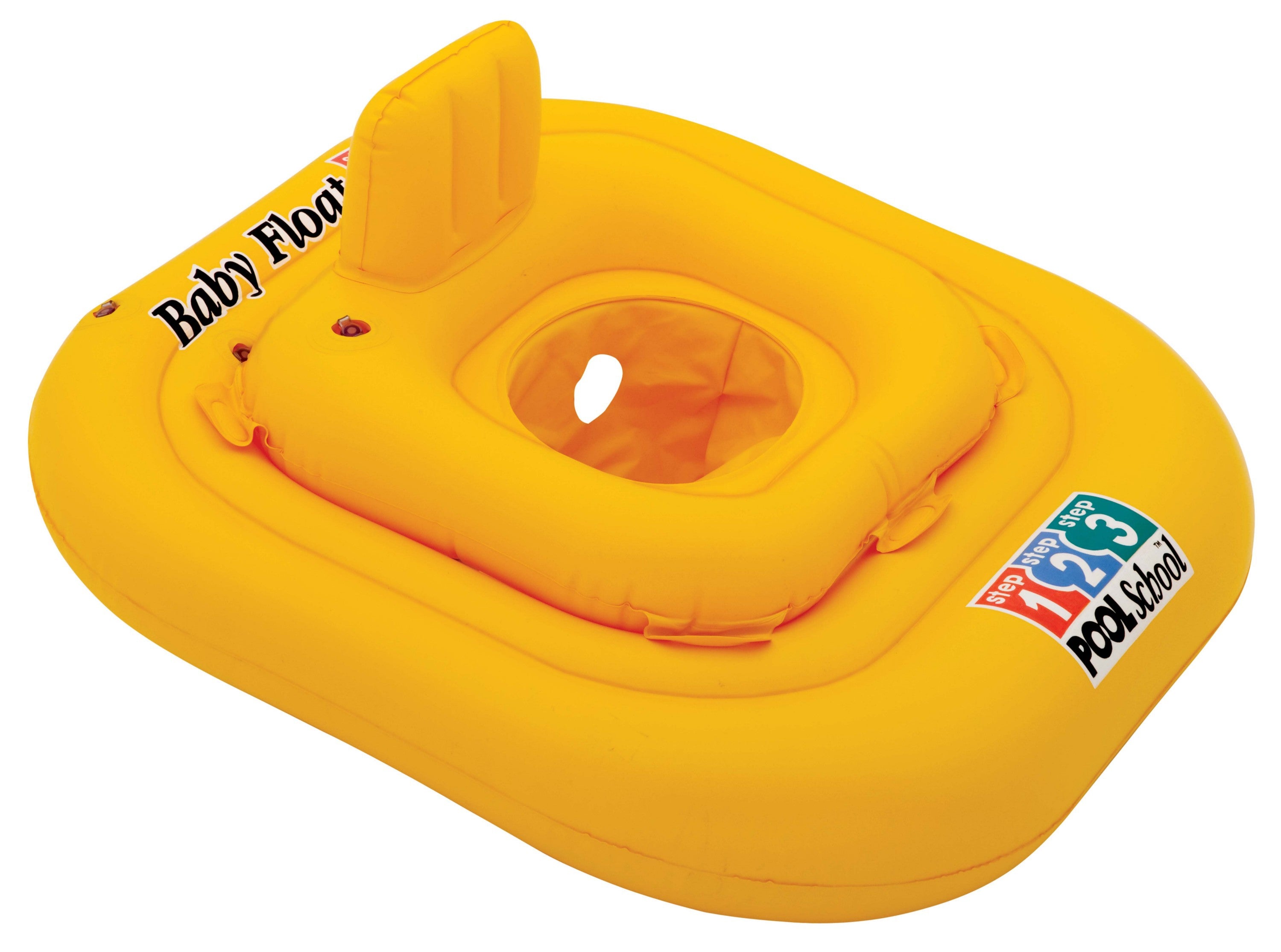 Barcuta Pool School Intex, 1-2 ani, 79 x 79 cm, vinil, galben