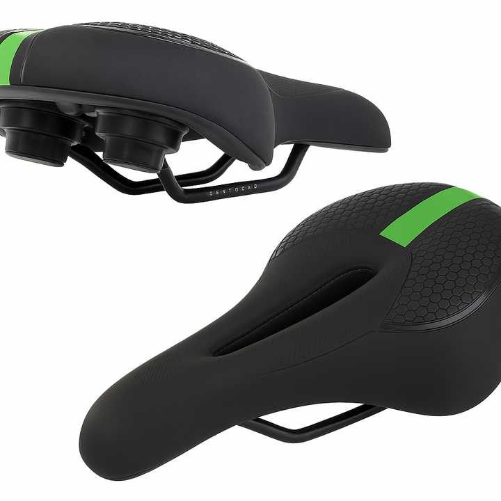 Sa pentru bicicleta, Zola, spuma flexibila si gel, orificii de ventilatie, 28 x 17 x 4 cm, neagra