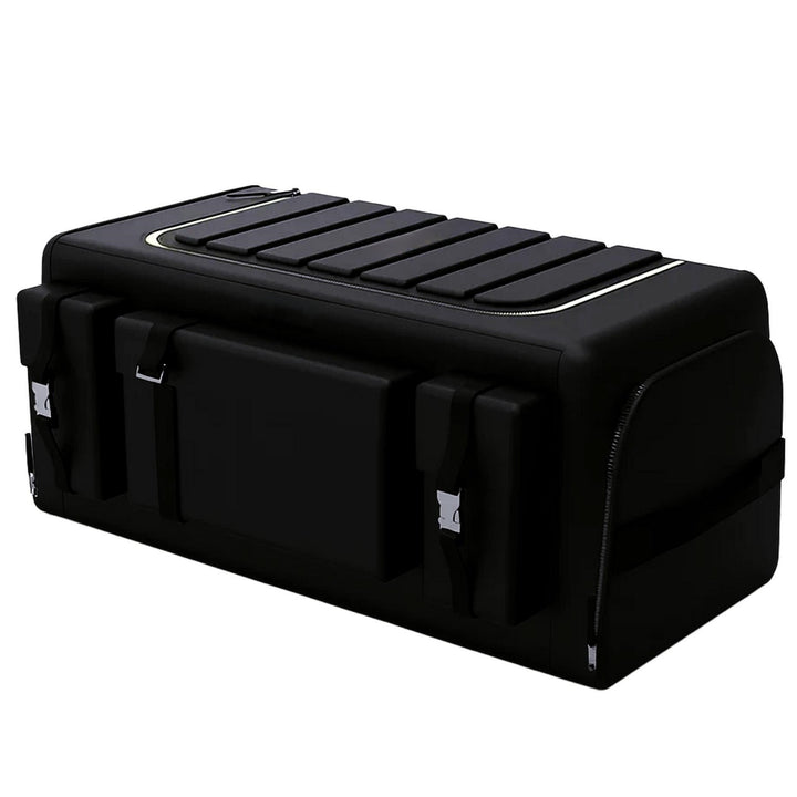 Geanta pentru portbagaj, Zola, multicompartimentata, capacitate 70 L, baza antiderapanta, material Oxford, 60 x 30 x 30 cm, negru