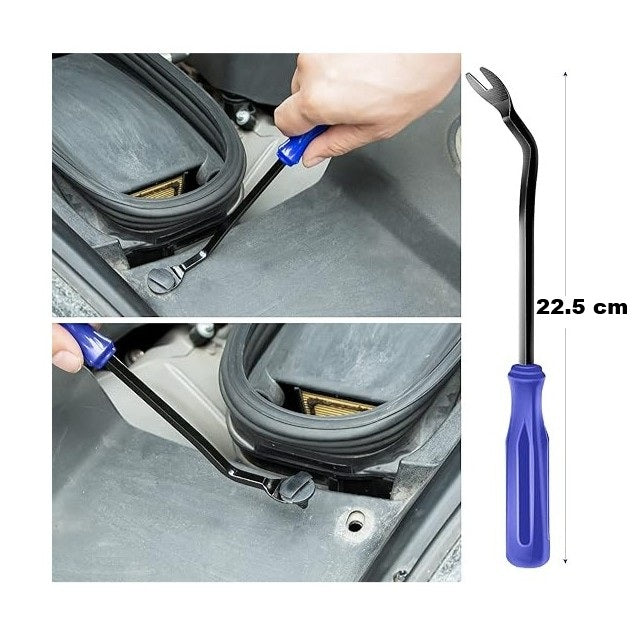 Extractor de capse pentru tapiterie, Zola®, plastic si metal, lungime 22.5 cm, albastru