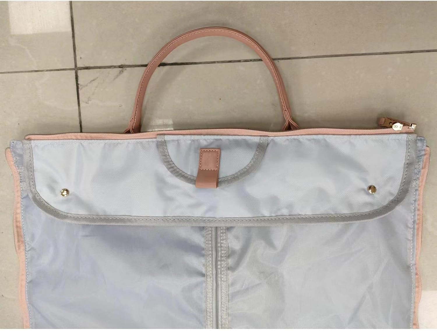 Geanta multifunctionala de voiaj, Zola, sistem agatare umerase, 53.3 x 25.4 x 31.5 cm, compartiment incaltaminte, curea 61-68.5 cm, piele ecologica, roz