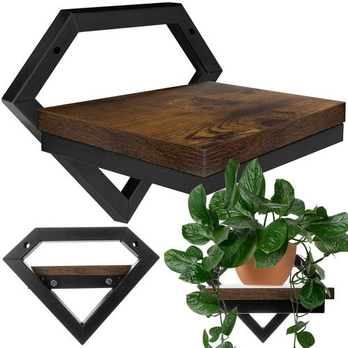 Suport suspendat de perete, Zola, pentru plante, decoratiuni, greutate maxim suportata 10 kg, 19 x 23 x 20 cm
