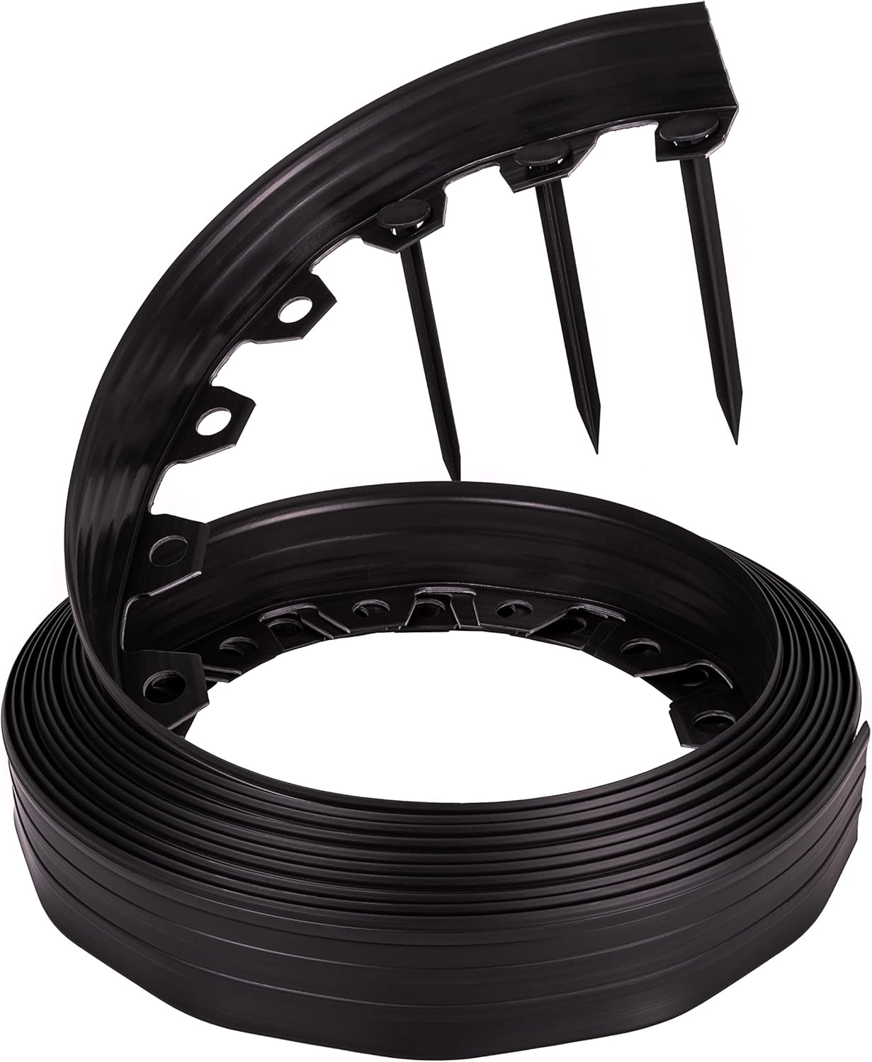 Kit bordura gazon, Zola, 20 ancore incluse, polipropilena, latime 4 cm, lungime 10 m, negru