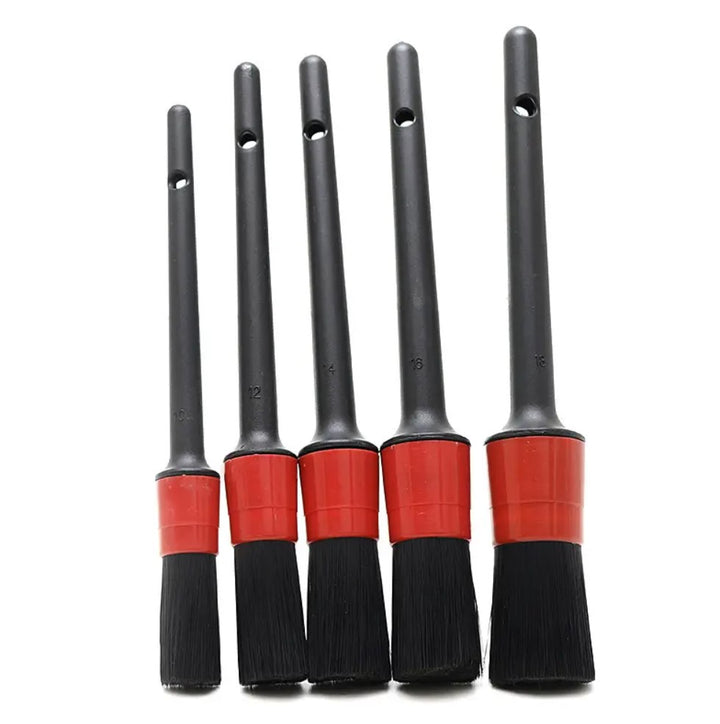 Set de curatare pentru interiorul masinii,  Zola®,5 pensule si o carpa, dimeniuni diferite