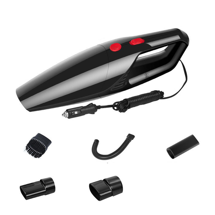 Aspirator de casa si masina fara sac, Zola®, filtru HEPPA, portabil, cu accesorii incluse, 120W,  putere 4200 Pa, alimentare priza bricheta 12V, negru