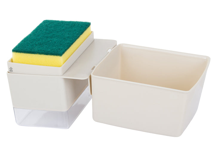 Dispenser  2 in 1,  Zola®, cu burete inclus si dozator detergent de vase