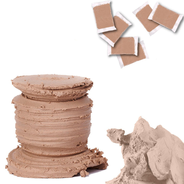 Lut de modelaj pentru olarit,  Zola, roata olarului, 6 plicuri x 200 gr, maro