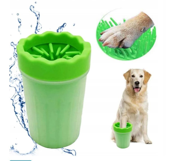 Dispozitiv din silicon/plastic de curatarea labuletor, Zola®, pentru animale, 11x9 cm, verde