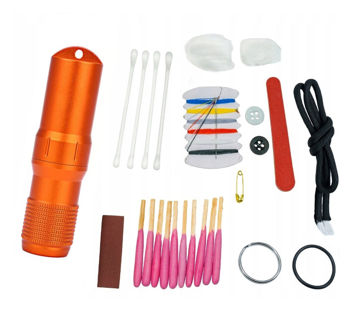 Kit multifunctional de supravietuire in caz de urgenta, Zola®, 12 in 1, portocaliu