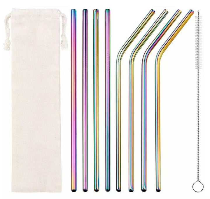 Set 10 paie de baut metalice, Zola®, cu perie pentru curatare, diferite marimi, multicolore, saculet pentru depozitare, lungime 21.5 cm