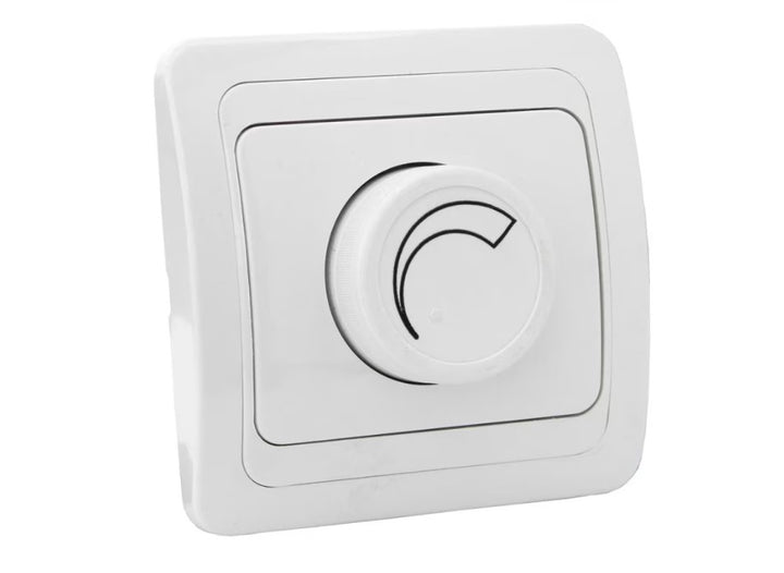 Variator tensiune 600 W, Zola®, 220V, 50 HZ, curent 4A, cleme filetate, alb, 8.1x8.1x5 cm