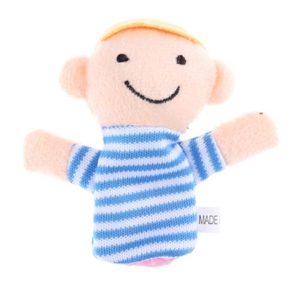 Set marionete pentru degete, Zola®,6 bucati, textile, familie draguta, diametru 3 cm