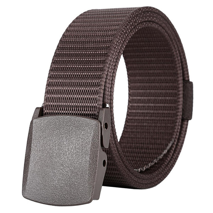Curea tactica pentru barbati, Zola®, textila, reglabila, 110x3.8 cm, maro