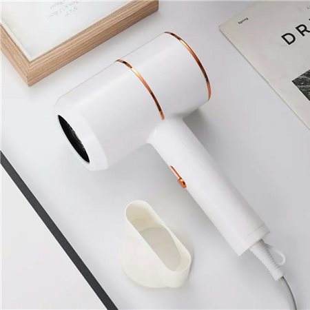 Uscator de par pentru calatorie, Zola, 730 W, 2 viteze, 230V, carlig pentru agatare, alb