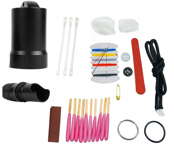 Kit multifunctional de supravietuire in caz de urgenta, Zola®, 12 in 1, negru