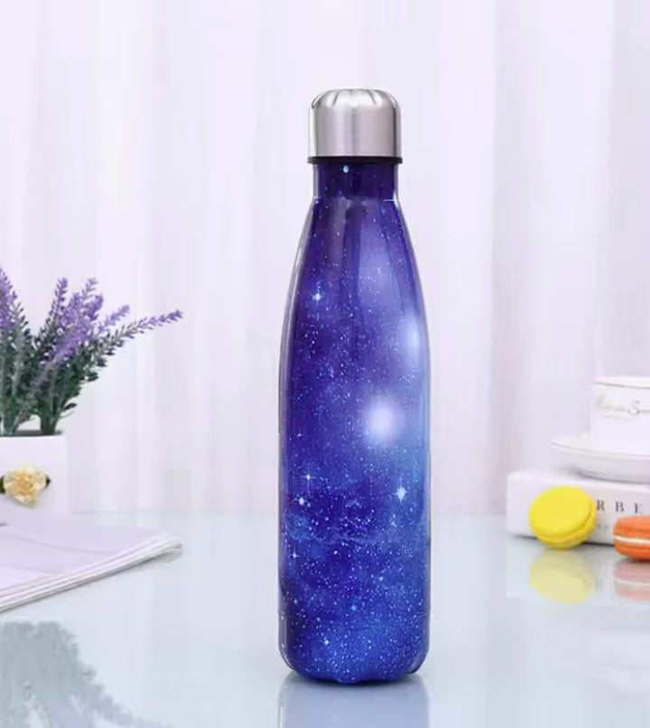 Termos metalic, Zola®, 500 ml, rezistent la socuri,  negru instelat