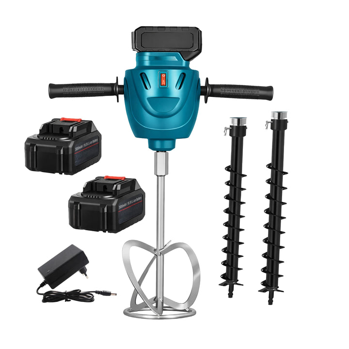 Masina de gaurit / mixat electrica 2 in 1, Zola, 350 W, 2 acumulatori, 3000 mAh, 2 burghie, mixer