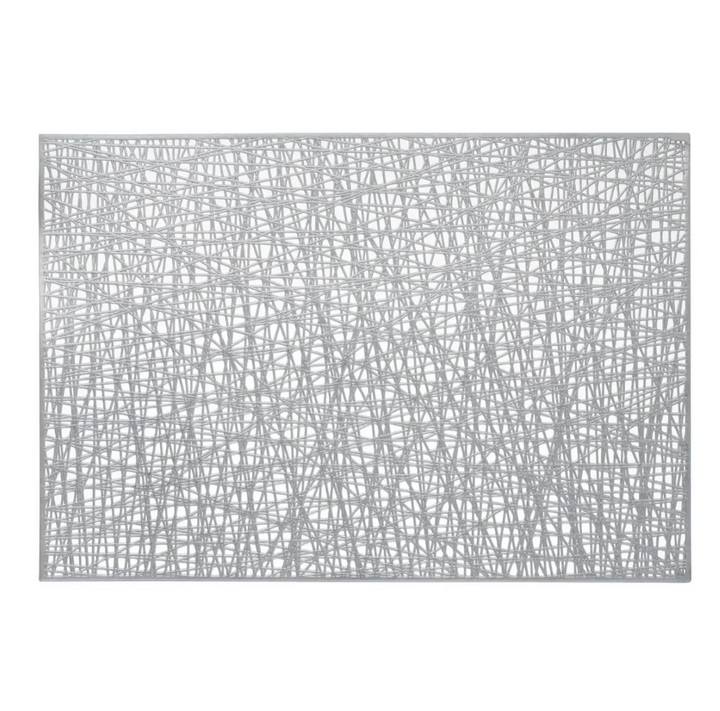 Suport farfurie ajurat 30x45cm, argintiu, Zola