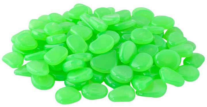 Set pietre decorative, Zola®, fosforescente, 100 bucati, verde, dimensiune 2-3 cm