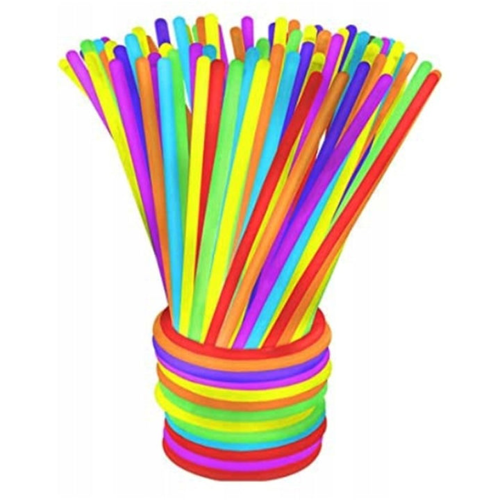 Set 100 de bratari fosforescente, Zola®, lungime 20 cm, multicolore