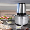 Tocator electric pentru legume si fructe, Zola®, 200W, trei lame din otel inoxidabil, gri