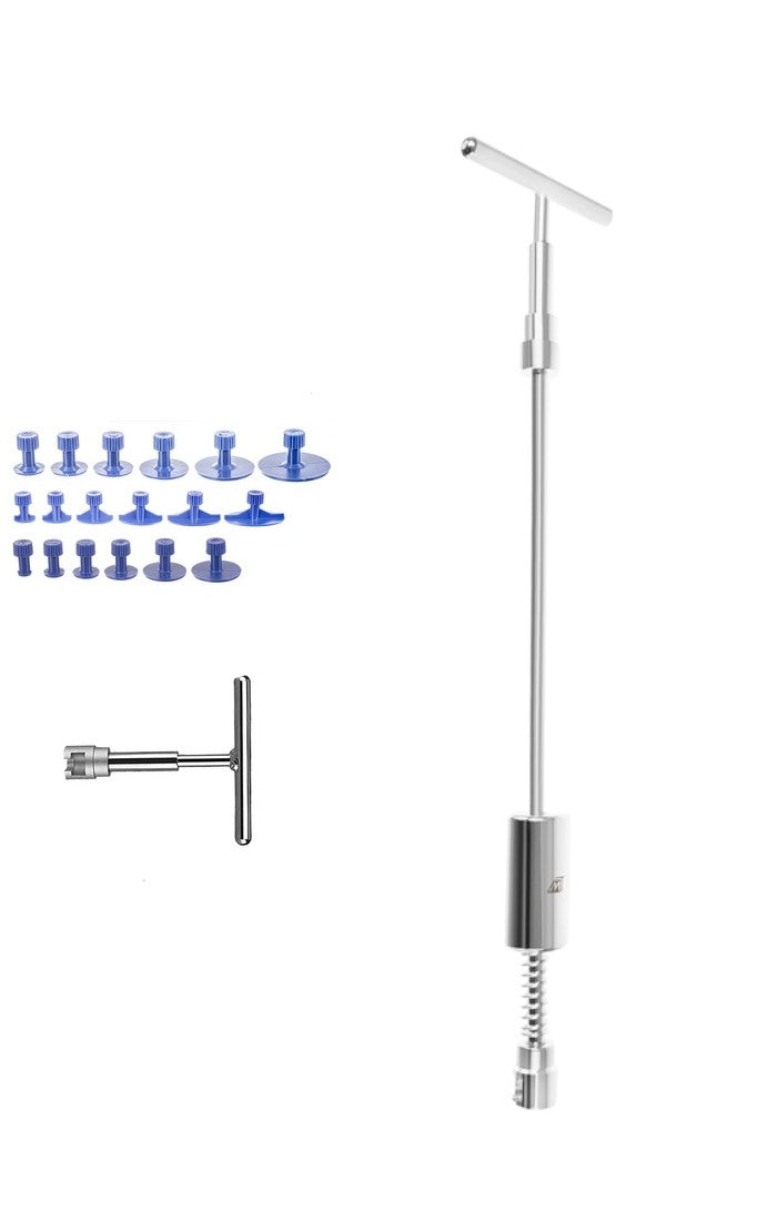 Kit pentru reparatii caroserie auto, Zola®, deformari auto, cu ventuze, 19 piese