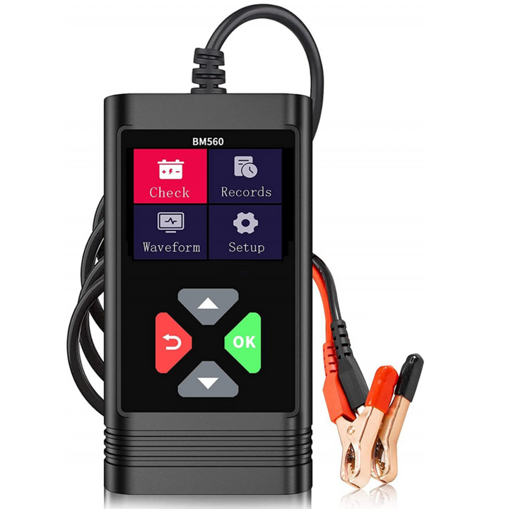 Tester baterie auto Zola, afisaj LCD, 6-20V, pentru baterii 2Ah-220Ah, cablu 70 cm, negru