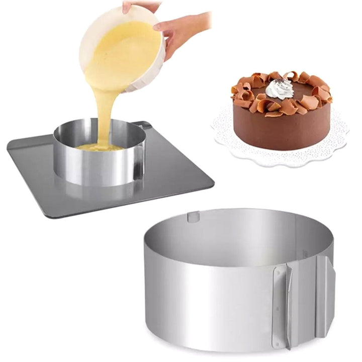 Inel reglabil pentru tort, Zola®, diametru 16-30 cm si inaltime 8 cm
