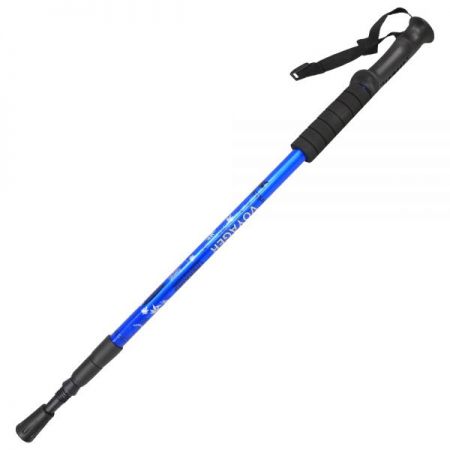 Bat pentru trekking, Zola®, lungime reglabila 65-135 cm, din aluminiu, albastru
