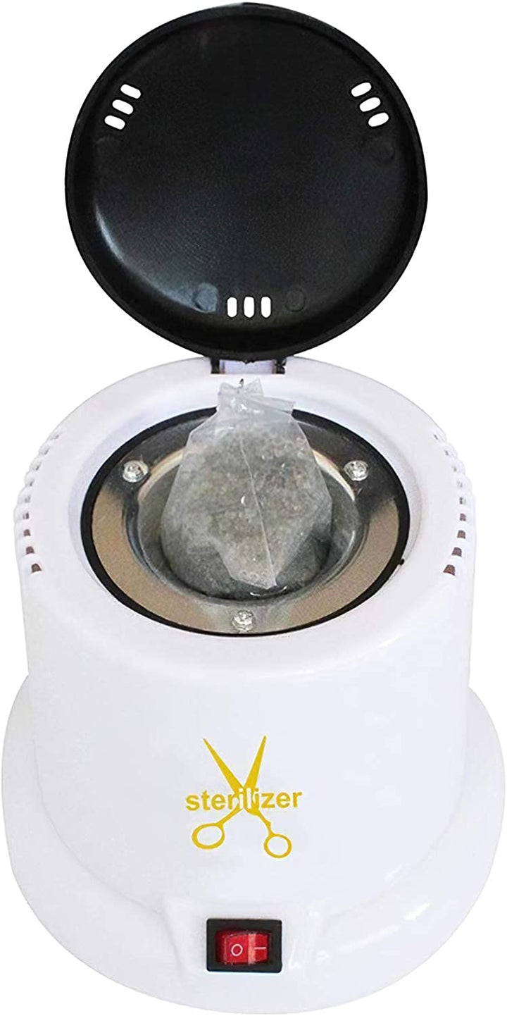 Sterilizator cu bile pentru ustensile manichiura,  Zola®, instrumentele metalice, timp de dezinfectie rapid, putere 100W, 220-240V, cumotator ON/OFF, 15 cm, alb