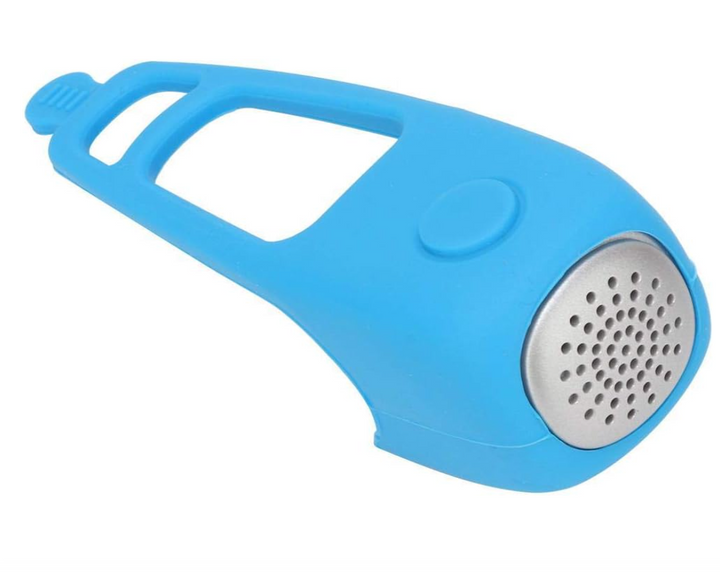 Sonerie electrica pentru bicicleta, trotineta, Zola, 3 moduri de sunet, rezistent la apa, 120 db, din plastic si cauciuc, 3x3x3 cm, albastru