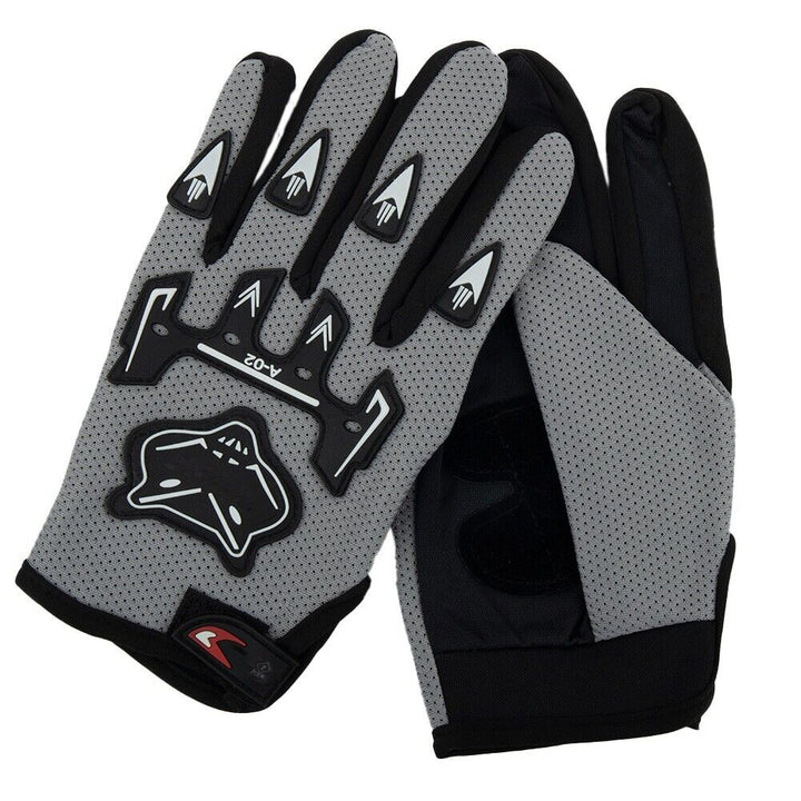 Manusi pentru motociclisti, Zola®, gri, marimea L, prindere confortabila cu velcro, din poliester