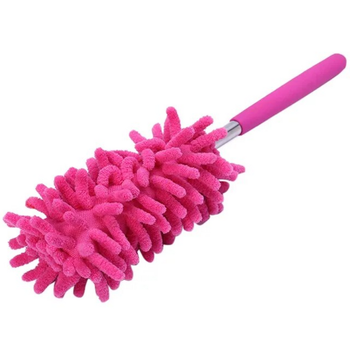 Pamatuf telescopic pentru praf, Zola®, microfibra, lungime 25-70 cm,  roz