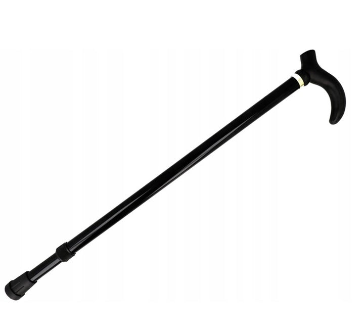 Baston ortopedic pliabil, Zola®, din aluminiu, picior antiderapant, interval de reglare 75-90 cm, sarcina maxima 100 kg, negru