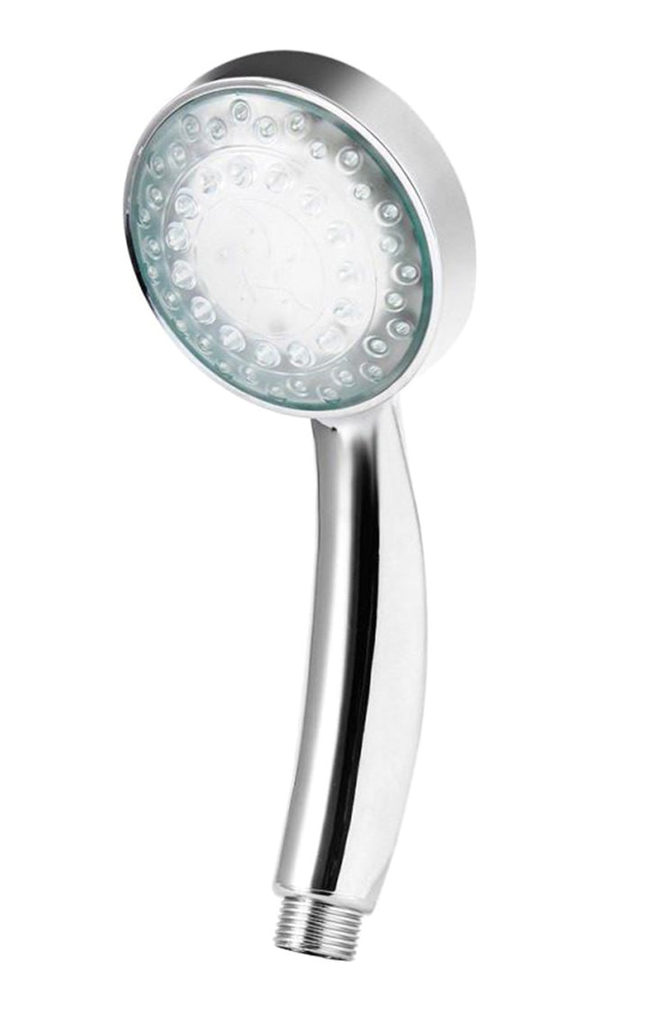 Cap de dus, Zola®, cu LED-uri, 3 culori diferite, in functie de temperatura apei, cu filet universal, 22.5x7 cm
